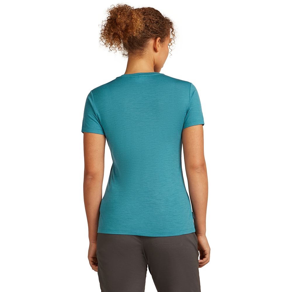 Icebreaker Mer 150 Tech Lite III SS Tee Women's Tidal 0A56Y80-LG1 shirts en tops online bestellen bij Kathmandu Outdoor & Travel