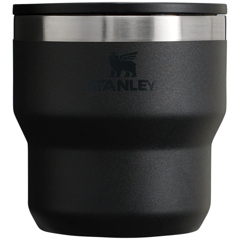 Stanley The Stay Hot Stacking Camp Cup Black 10-12078-0033 drinkflessen en thermosflessen online bestellen bij Kathmandu Outdoor & Travel