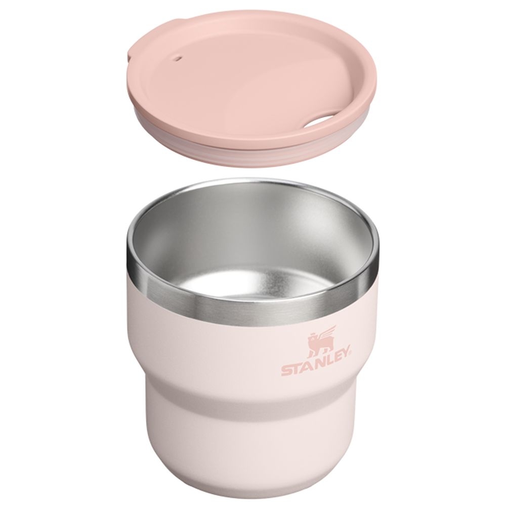 Stanley The Stay Hot Stacking Camp Cup Rose Quartz 10-12078-0037 drinkflessen en thermosflessen online bestellen bij Kathmandu Outdoor & Travel