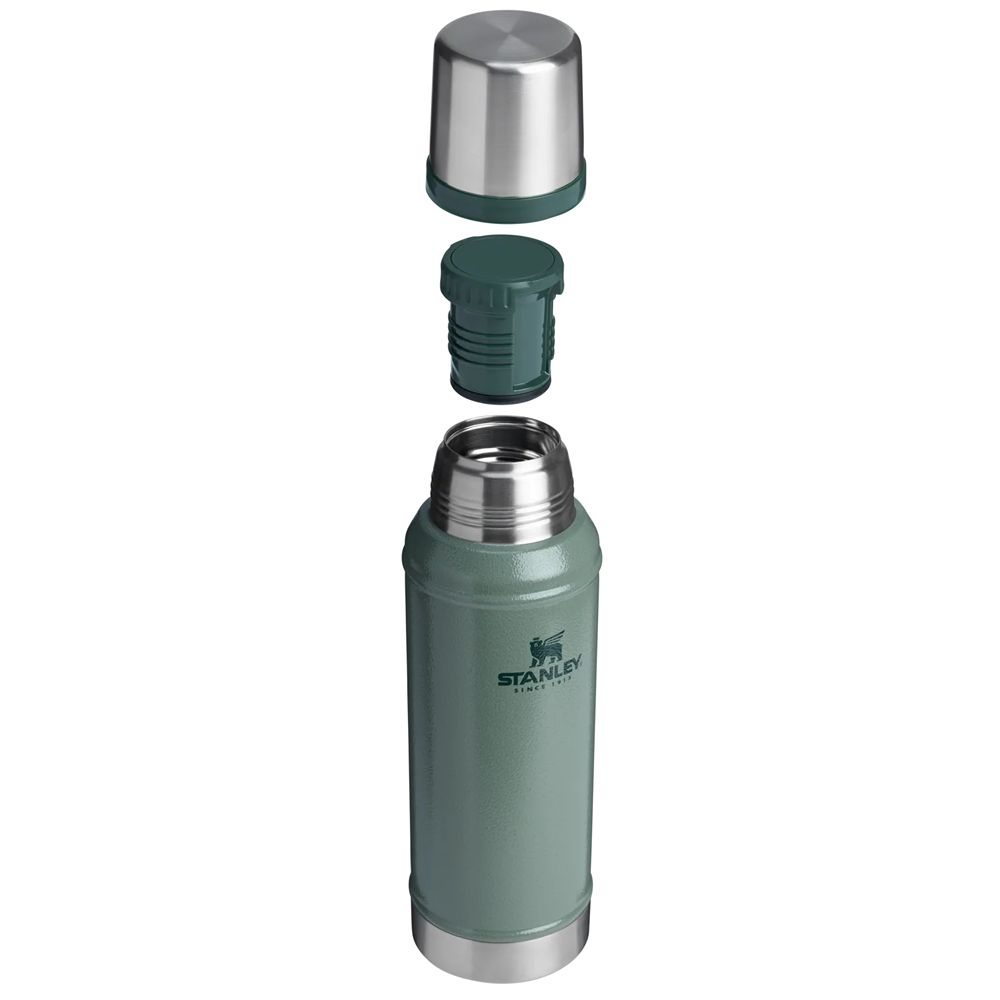Stanley The Legendary Classic Bottle 0,94L  Hammertone Green 10-11346-091 drinkflessen en thermosflessen online bestellen bij Kathmandu Outdoor & Travel