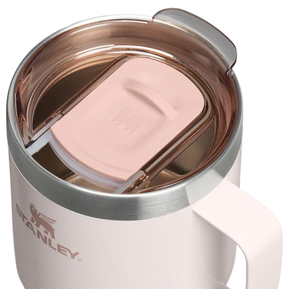Stanley The Everyday Camp Mug 0,35L  Hammertone Rose Quartz 10-13094-0077 drinkflessen en thermosflessen online bestellen bij Kathmandu Outdoor & Travel