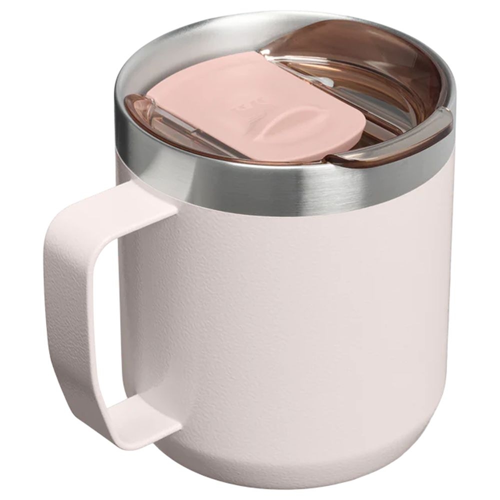 Stanley The Everyday Camp Mug 0,35L  Hammertone Rose Quartz 10-13094-0077 drinkflessen en thermosflessen online bestellen bij Kathmandu Outdoor & Travel