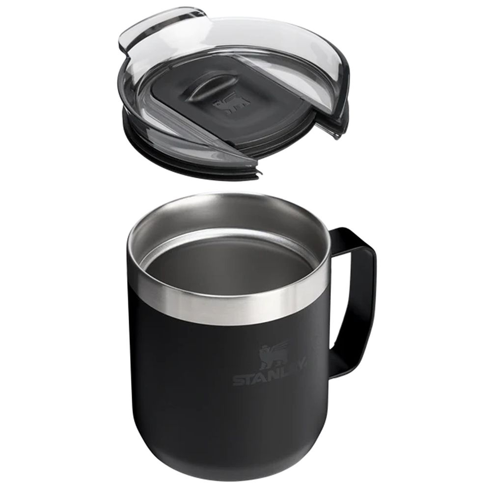 Stanley The Everyday Camp Mug 0,35L  Black 2.0 10-13094-0081 drinkflessen en thermosflessen online bestellen bij Kathmandu Outdoor & Travel