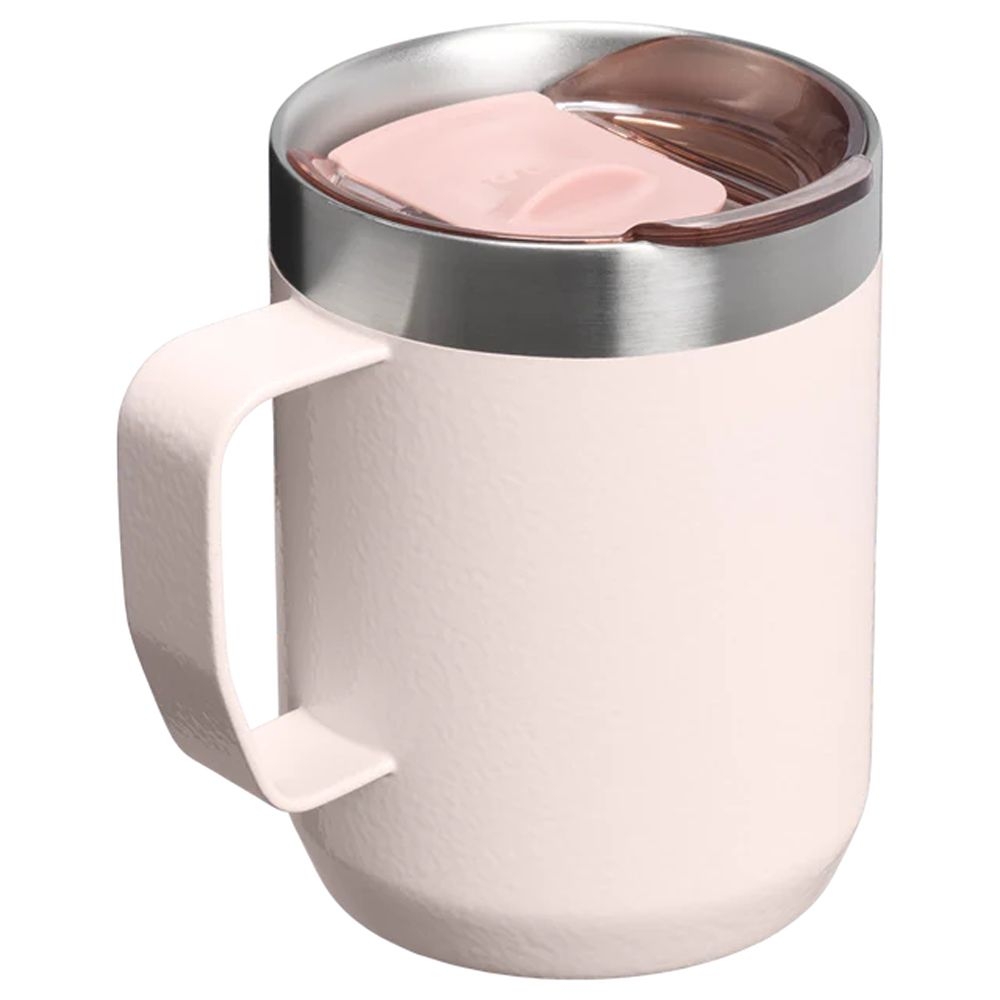 Stanley The Everyday Camp Mug 0,23L  Hammertone Rose Quartz 10-13103-0054 drinkflessen en thermosflessen online bestellen bij Kathmandu Outdoor & Travel