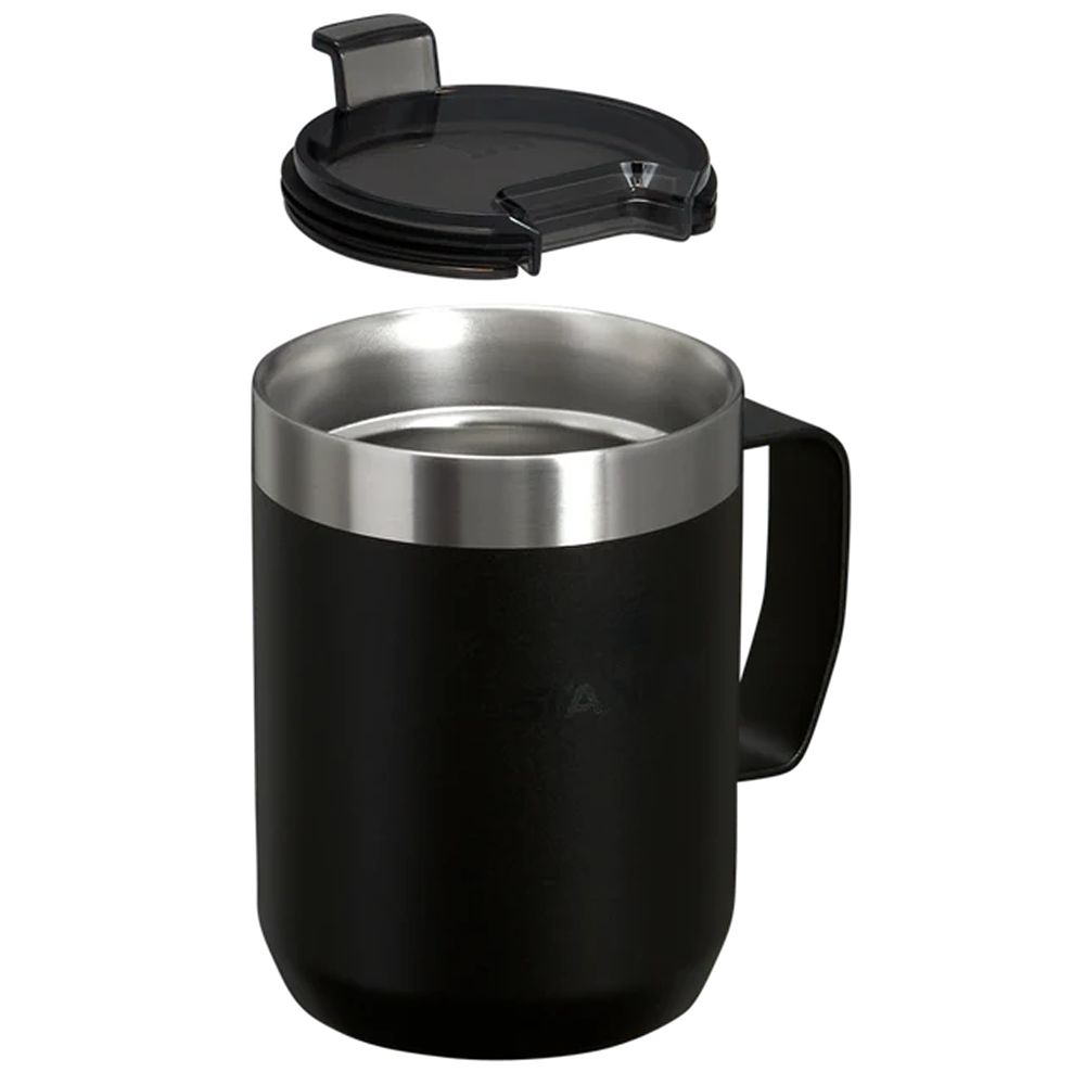 Stanley The Everyday Camp Mug 0,23L  Black 2.0 10-13103-0068 drinkflessen en thermosflessen online bestellen bij Kathmandu Outdoor & Travel
