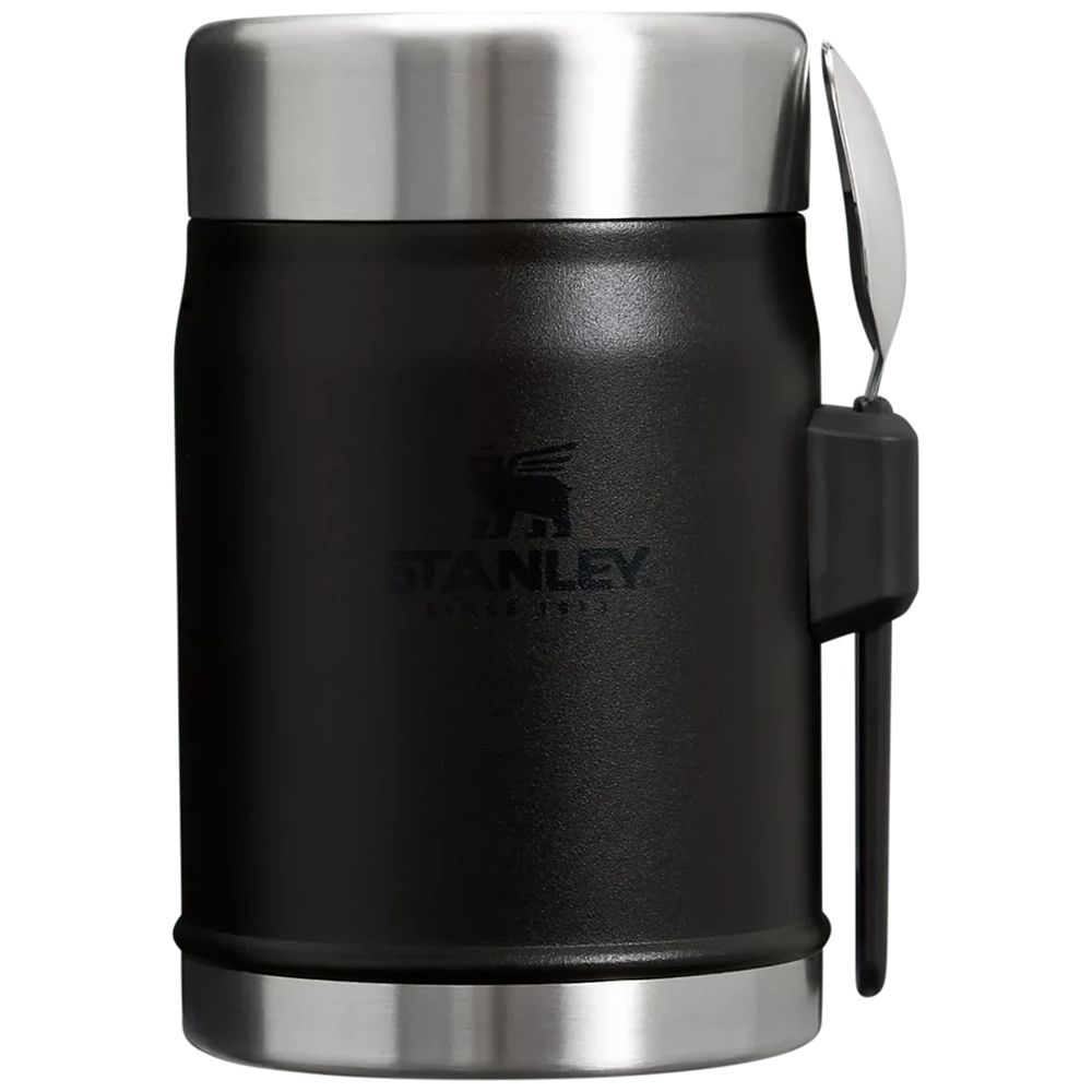 Stanley The Legendary Food Jar + Spork 0,4L  Black 2.0 10-11353-0105 drinkflessen en thermosflessen online bestellen bij Kathmandu Outdoor & Travel