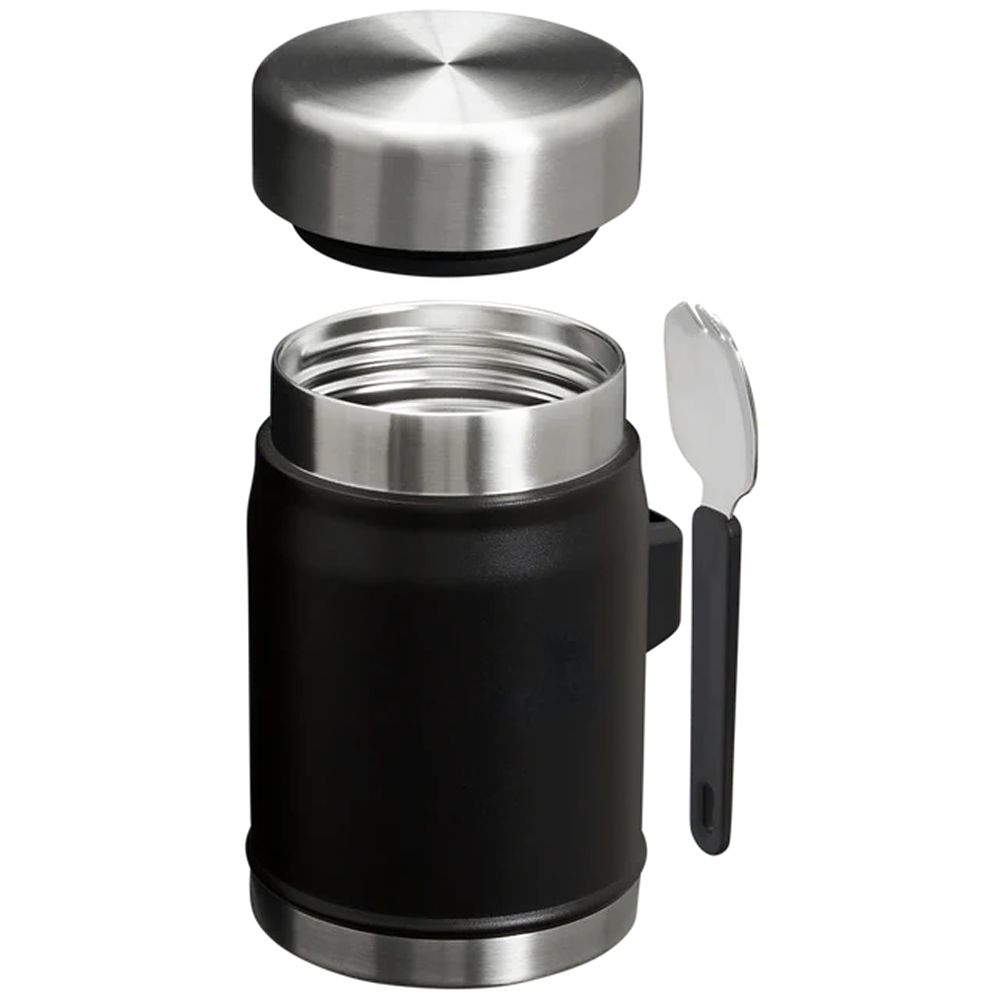 Stanley The Legendary Food Jar + Spork 0,4L  Black 2.0 10-11353-0105 drinkflessen en thermosflessen online bestellen bij Kathmandu Outdoor & Travel