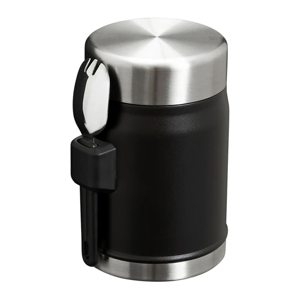 Stanley The Legendary Food Jar + Spork 0,4L  Black 2.0 10-11353-0105 drinkflessen en thermosflessen online bestellen bij Kathmandu Outdoor & Travel