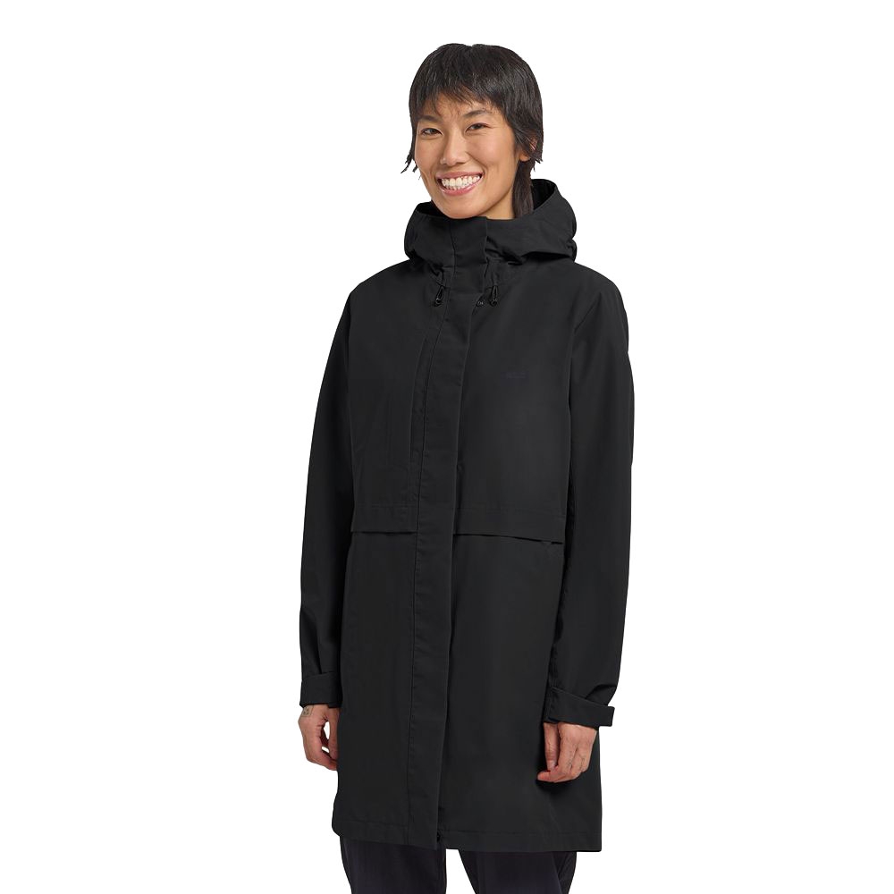 Jack Wolfskin Terraview 2L Coat Women's A63830-6000 black jassen online bestellen bij Kathmandu Outdoor & Travel