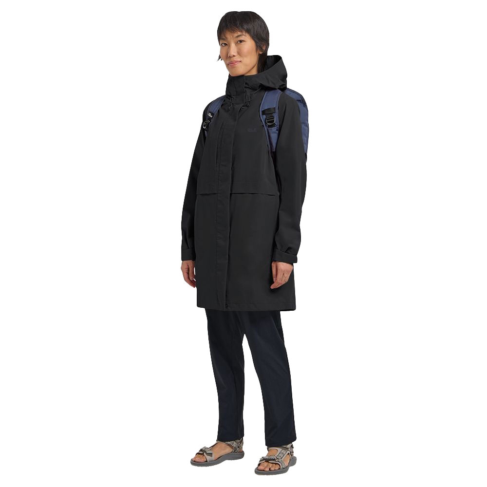 Jack Wolfskin Terraview 2L Coat Women's A63830-6000 black jassen online bestellen bij Kathmandu Outdoor & Travel
