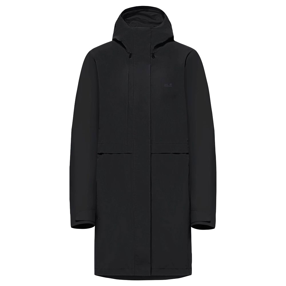 Jack Wolfskin Terraview 2L Coat Women's A63830-6000 black jassen online bestellen bij Kathmandu Outdoor & Travel
