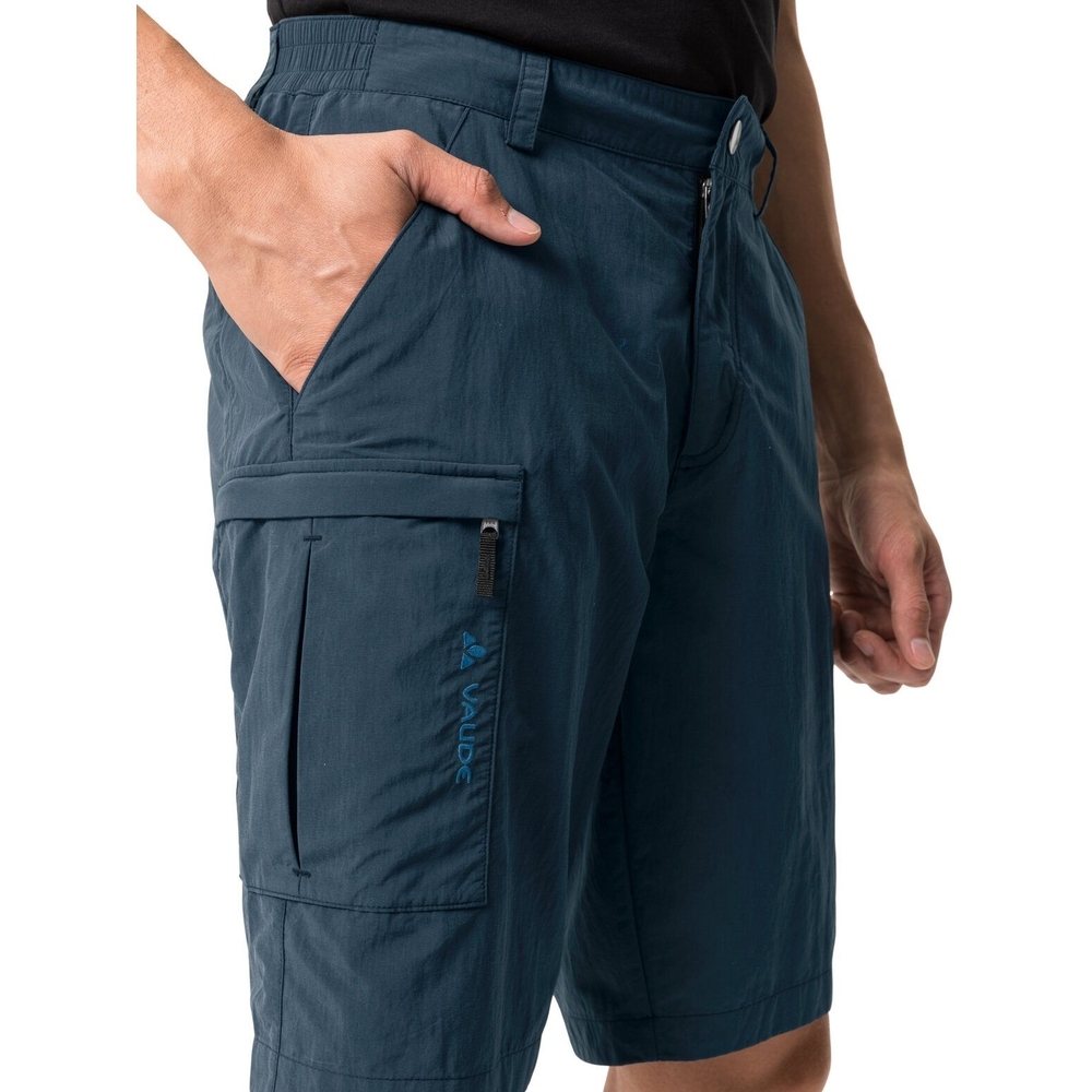 Vaude Farley Bermuda V dark sea uni 42175-160 broeken online bestellen bij Kathmandu Outdoor & Travel