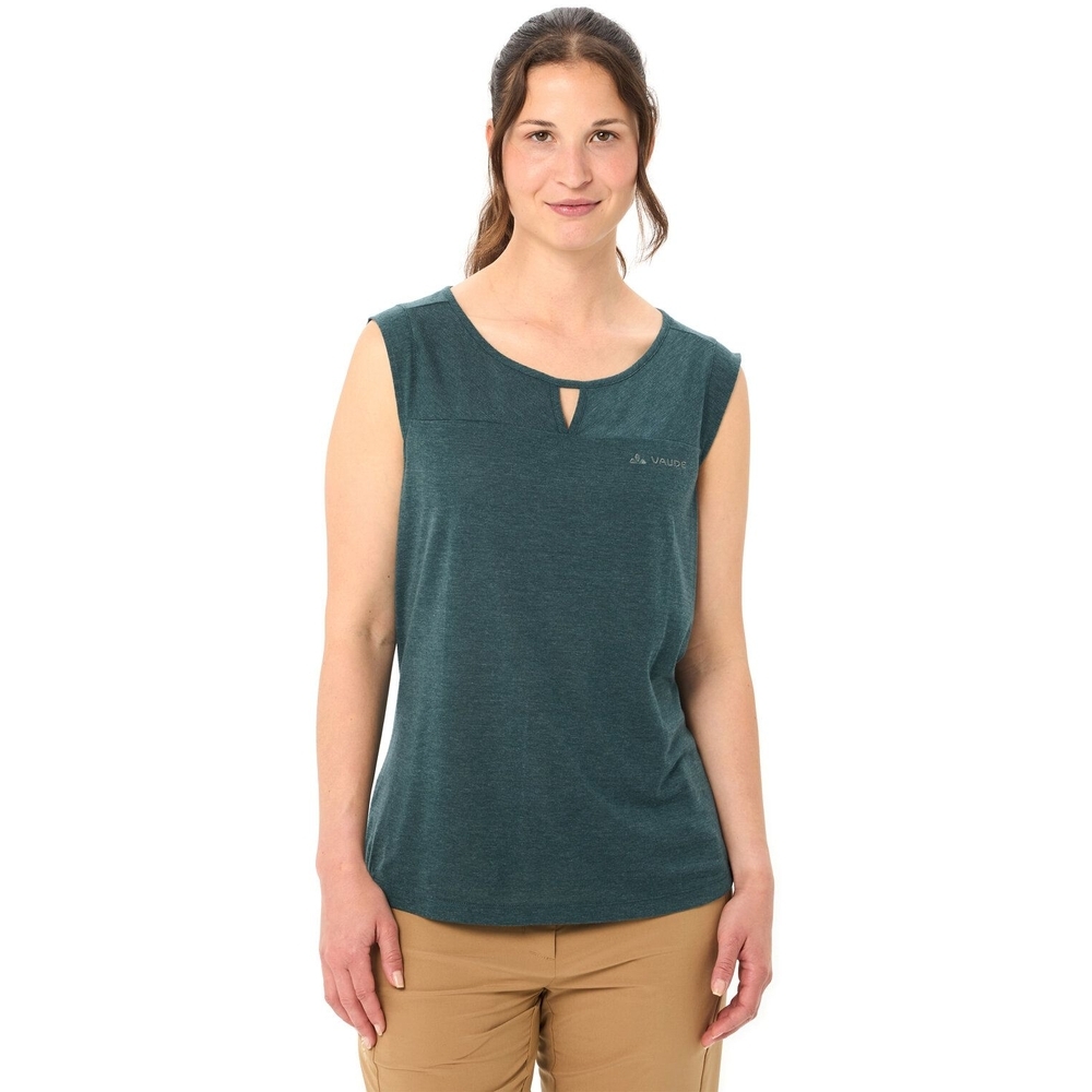 Vaude Skomer Hiking Top Women's deep pond 42230-050 shirts en tops online bestellen bij Kathmandu Outdoor & Travel