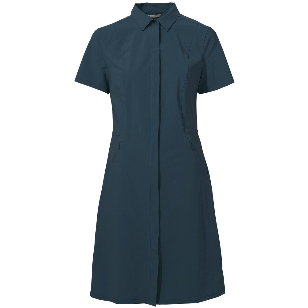 Vaude Farley Stretch Dress Women's Dark Sea 45509-179 jurken en rokken online bestellen bij Kathmandu Outdoor & Travel