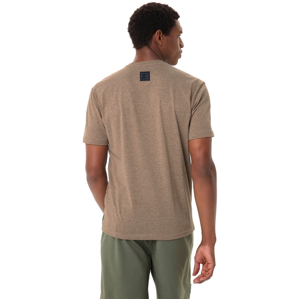 Vaude Mineo Striped T-Shirt II tobacco 47500-841 shirts en tops online bestellen bij Kathmandu Outdoor & Travel