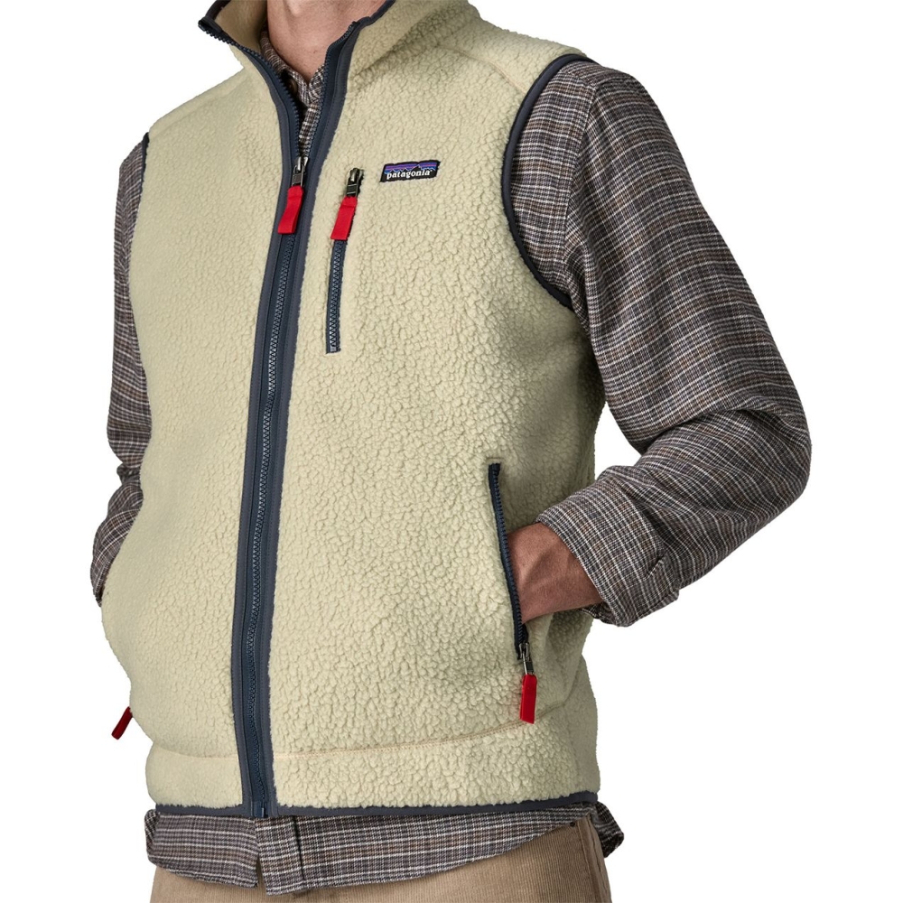 Patagonia Patagonia Retro Pile Vest 22821-PNSM jassen  Patagonia Retro Pile Vest Pelican w/Smolder Blue 22821-PNSM jassen online bestellen bij Kathmandu Outdoor & Travel