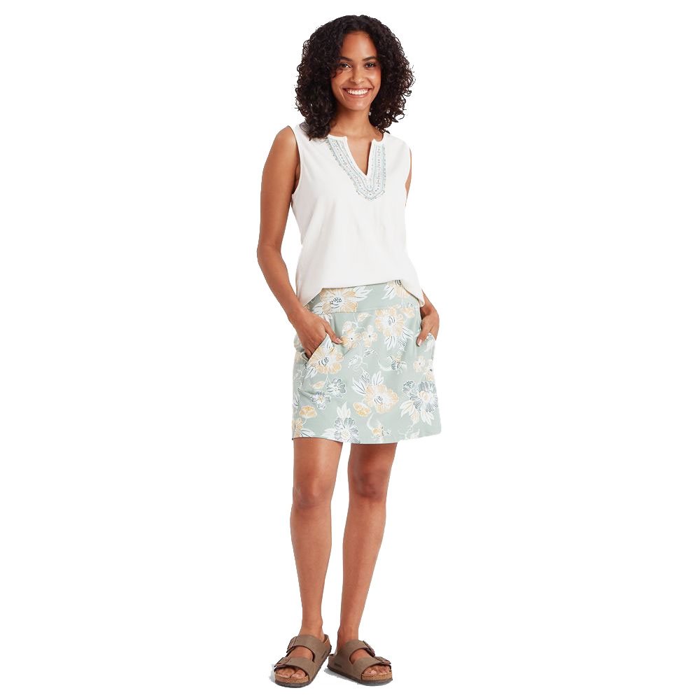 Sherpa Adventure Gear Neha Skort Women's Celery Floral SW24021-899 jurken en rokken online bestellen bij Kathmandu Outdoor & Travel