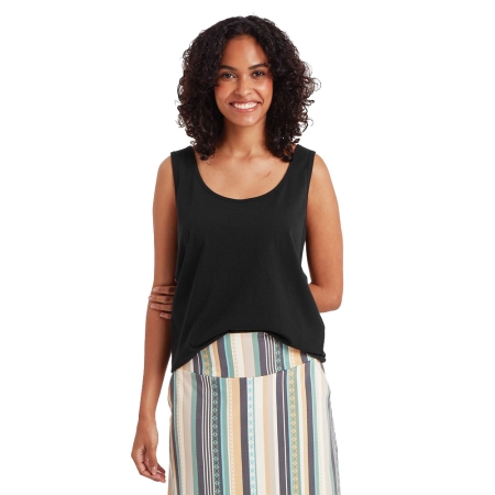 Sherpa Adventure Gear  Jutna Scoop Neck Tank women's Black 