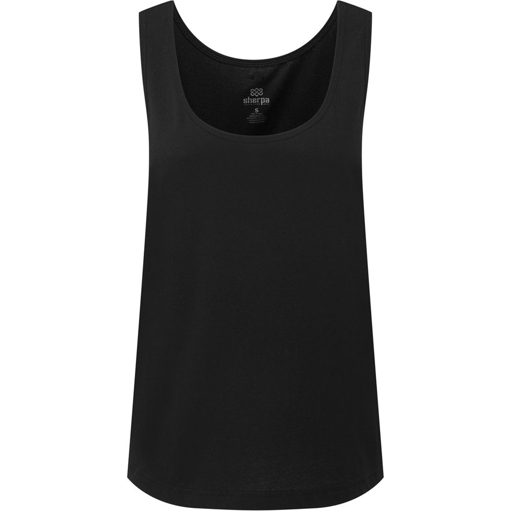 Sherpa Adventure Gear Jutna Scoop Neck Tank women's Black SW20035-130 shirts en tops online bestellen bij Kathmandu Outdoor & Travel
