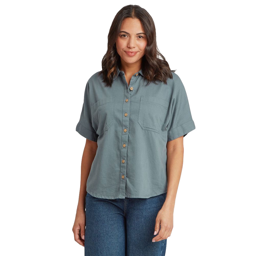 Sherpa Adventure Gear Palmo SS Shirt Women's Stormy SW21044-606 shirts en tops online bestellen bij Kathmandu Outdoor & Travel