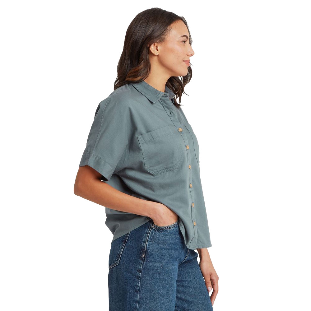 Sherpa Adventure Gear Palmo SS Shirt Women's Stormy SW21044-606 shirts en tops online bestellen bij Kathmandu Outdoor & Travel