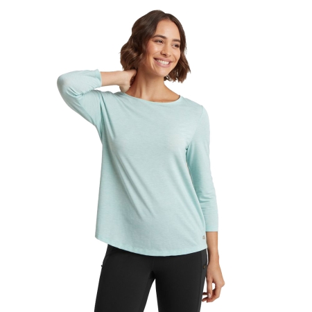 Sherpa Adventure Gear  Asha 3/4 Sleeve Top Women's Light Mist 