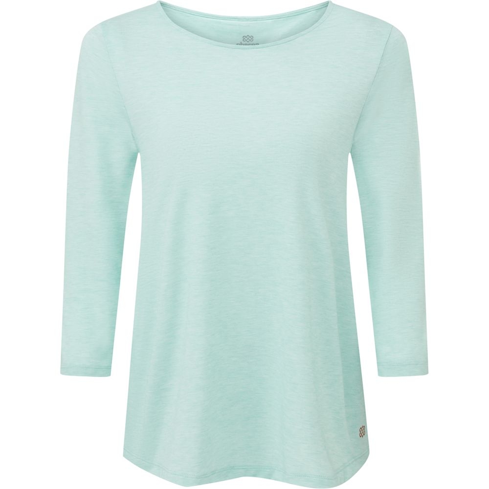 Sherpa Adventure Gear Asha 3/4 Sleeve Top Women's Light Mist SW3105-411 shirts en tops online bestellen bij Kathmandu Outdoor & Travel
