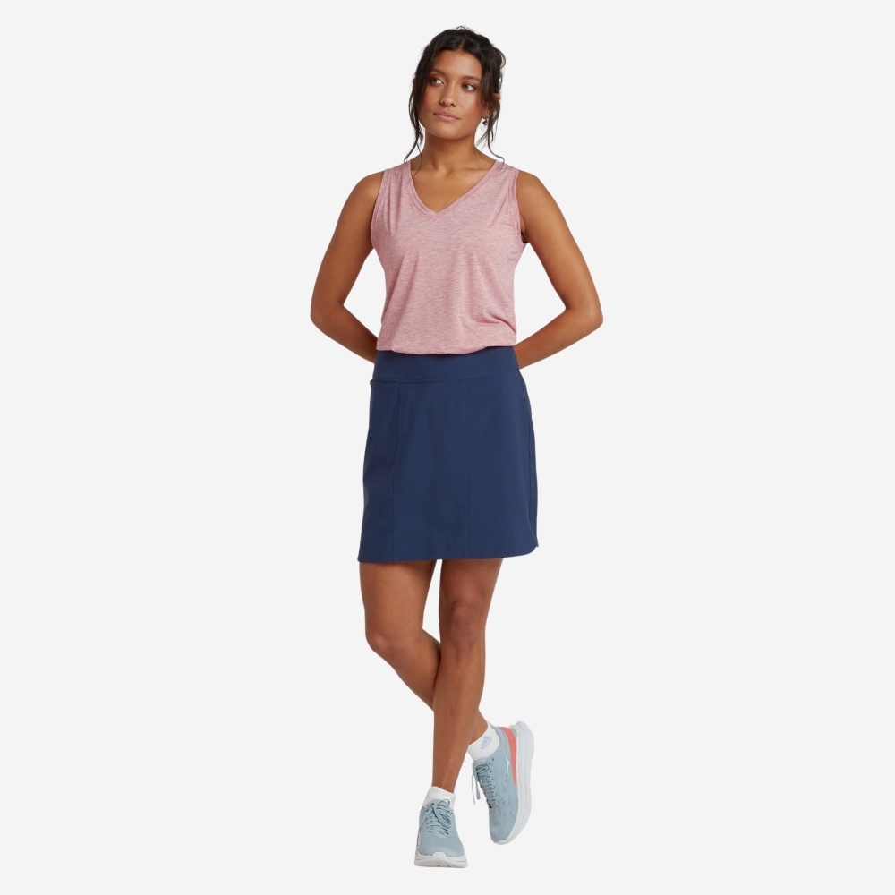 Sherpa Adventure Gear Sajilo Adventure Skort Women's Rathee Blue SW23042-392 jurken en rokken online bestellen bij Kathmandu Outdoor & Travel