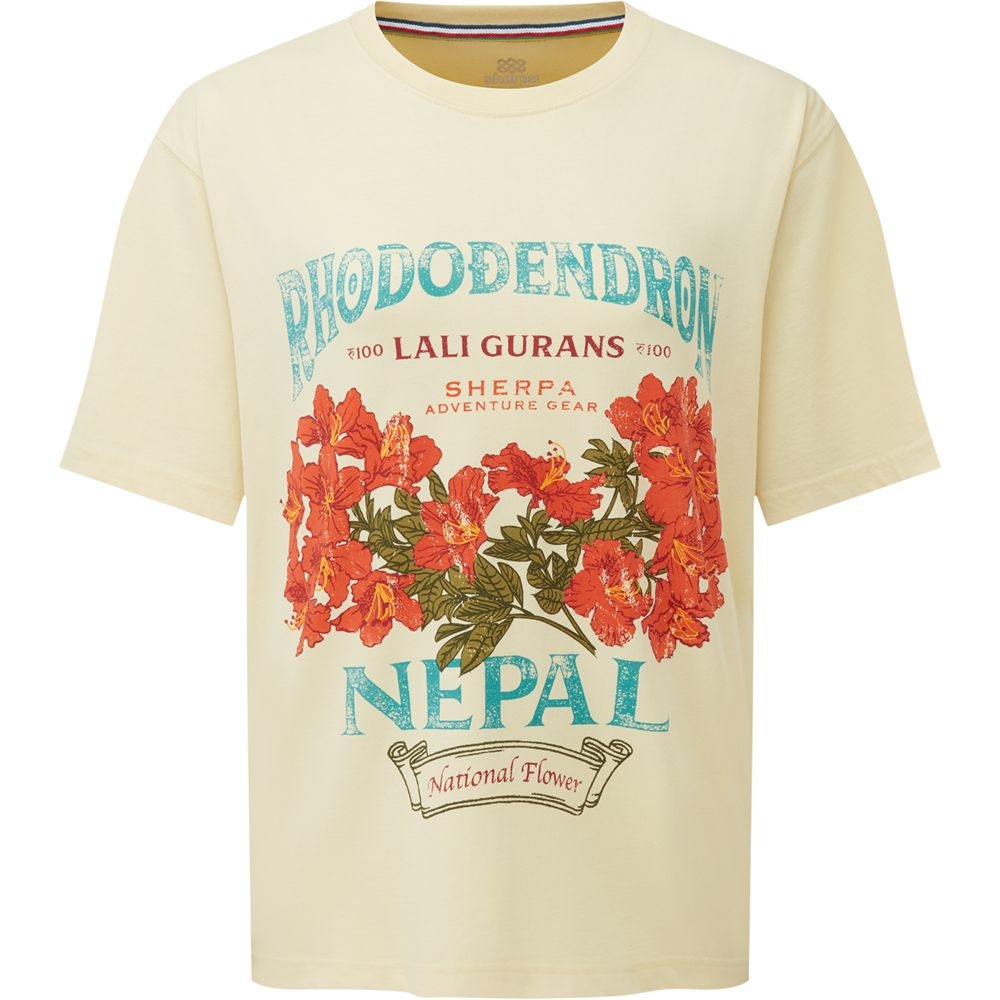 Sherpa Adventure Gear Tarcho Rhododendron Tee Women's Butter SW21053-210 shirts en tops online bestellen bij Kathmandu Outdoor & Travel