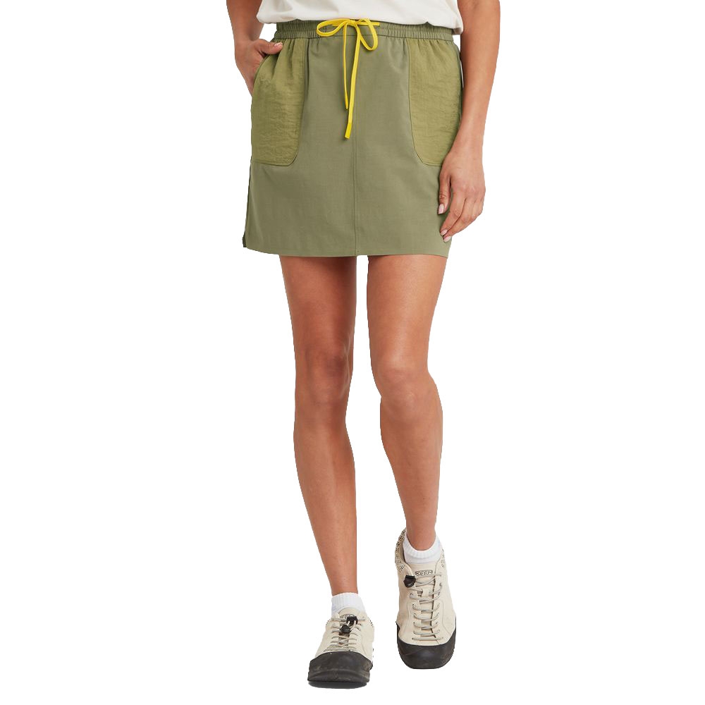 Sherpa Adventure Gear Tarcho Retro Skort Women's Olive SW24091-815 jurken en rokken online bestellen bij Kathmandu Outdoor & Travel