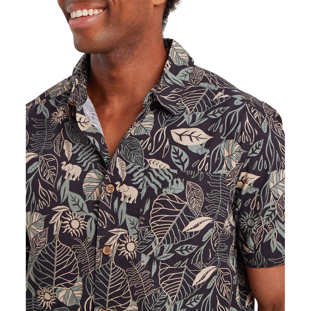 Sherpa Adventure Gear Balun SS Shirt Black Tropical SM11078-137 shirts en tops online bestellen bij Kathmandu Outdoor & Travel