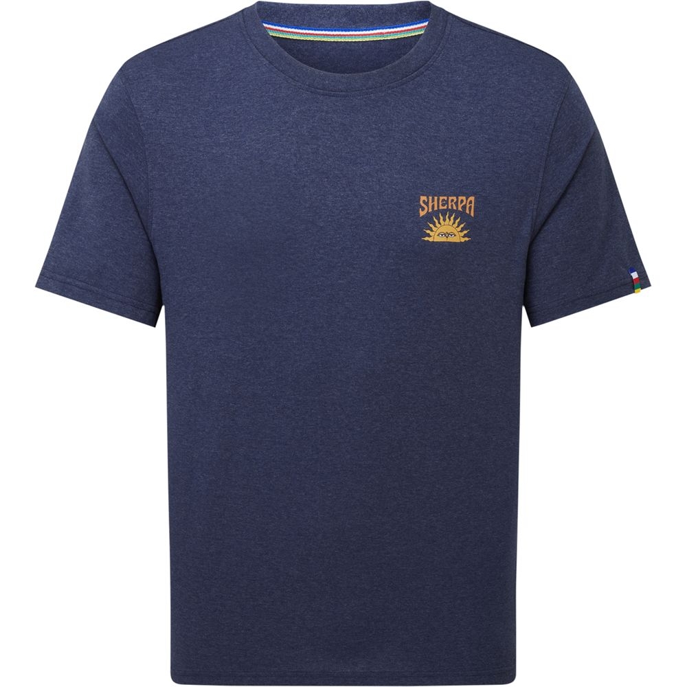 Sherpa Adventure Gear Jutnu Psychedelic Tee Rathee Blue SM11076-392 shirts en tops online bestellen bij Kathmandu Outdoor & Travel