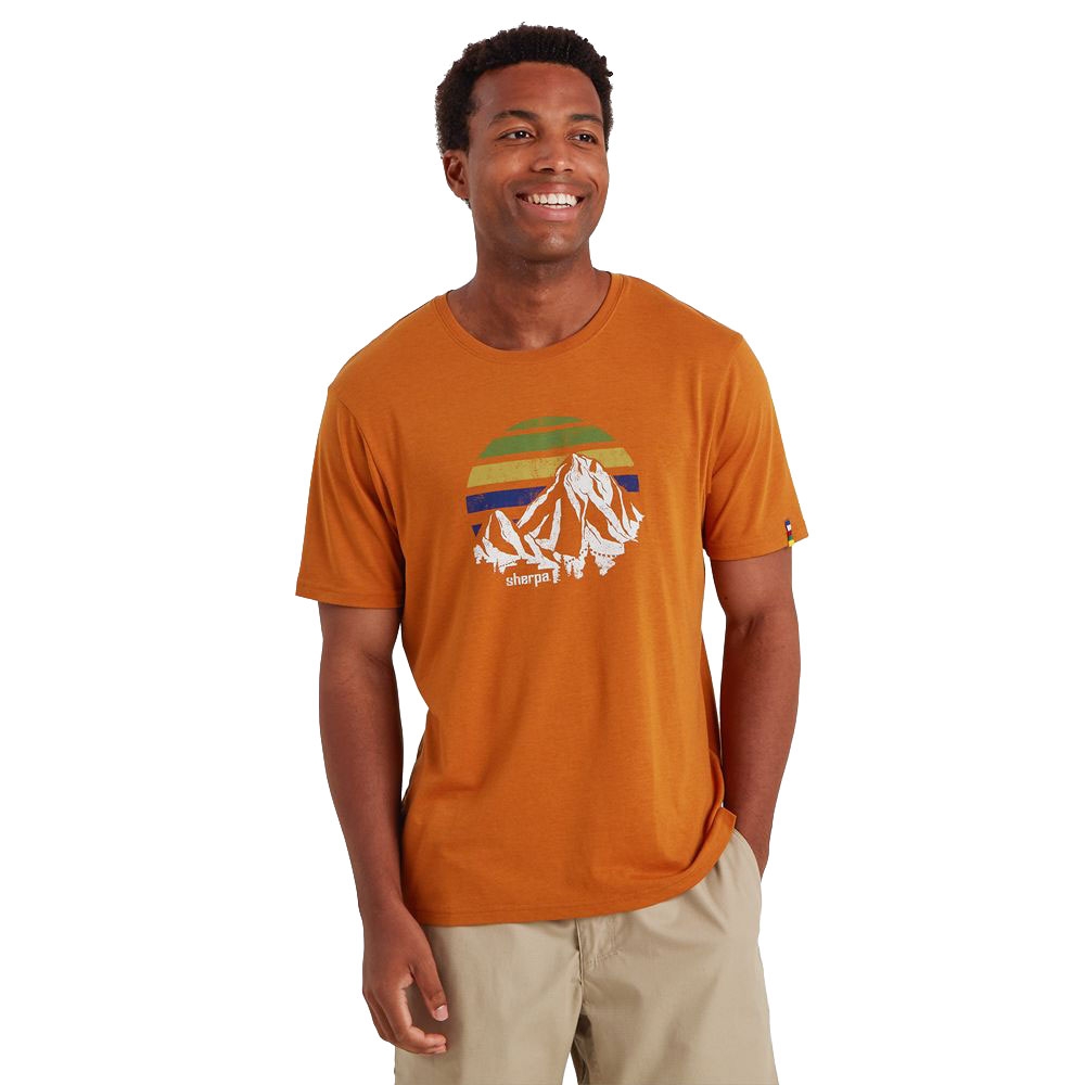 Sherpa Adventure Gear Bali Retro Sunset Tee Masala SM11065-233 shirts en tops online bestellen bij Kathmandu Outdoor & Travel