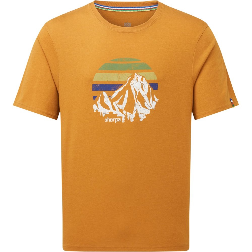 Sherpa Adventure Gear Bali Retro Sunset Tee Masala SM11065-233 shirts en tops online bestellen bij Kathmandu Outdoor & Travel
