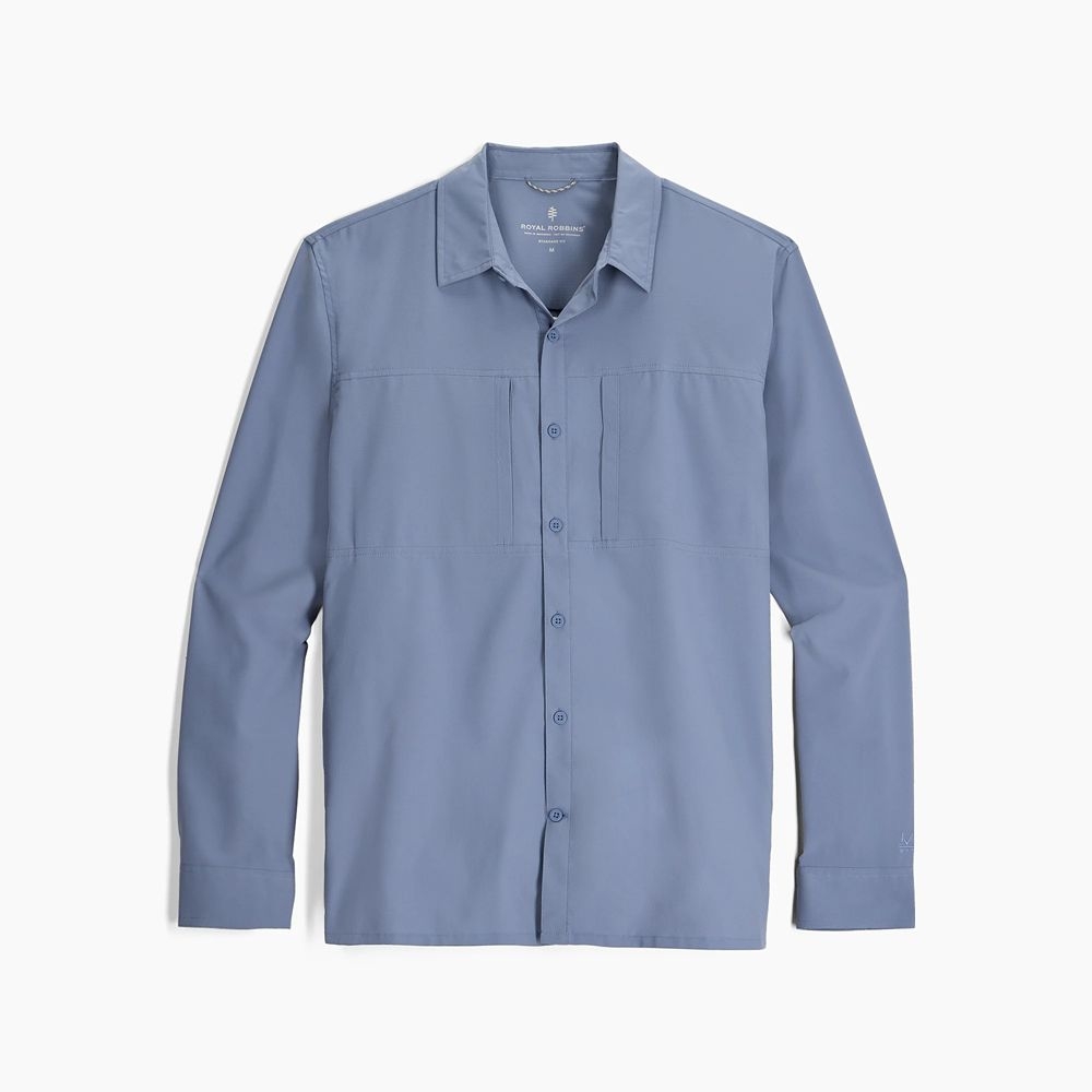 Royal Robbins Expedition III L/S Flint Y12600138-510 shirts en tops online bestellen bij Kathmandu Outdoor & Travel