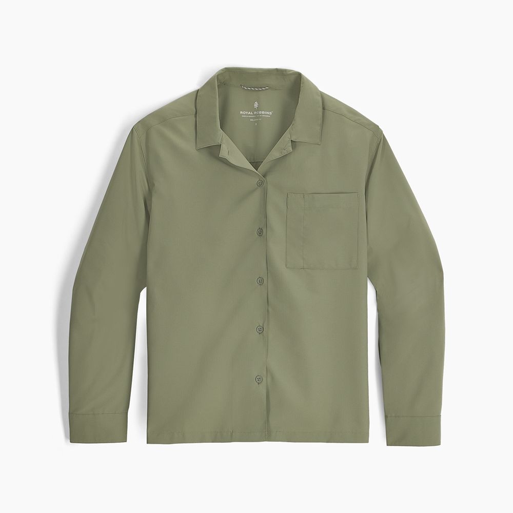 Royal Robbins Expedition III L/S Women's Fiddlehead Y14600127-255 shirts en tops online bestellen bij Kathmandu Outdoor & Travel