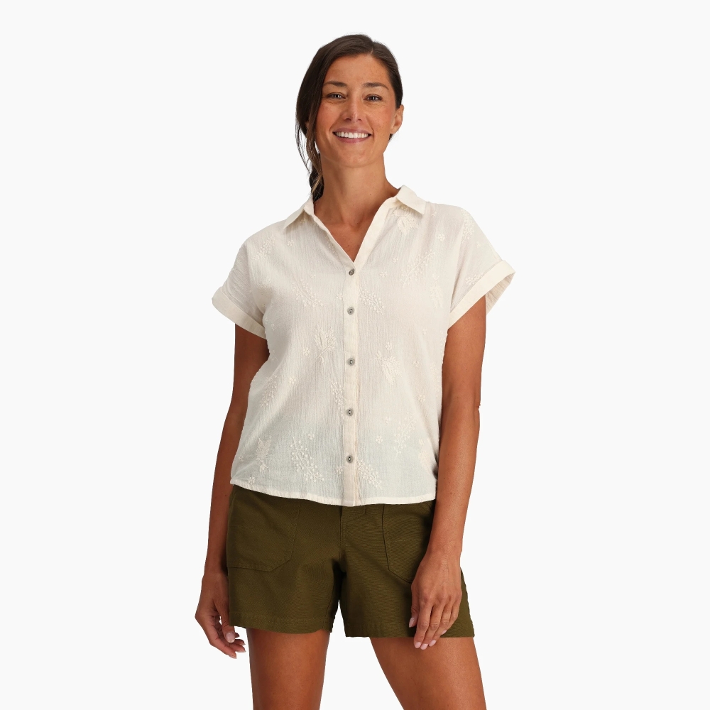 Royal Robbins Featherweight Tee Women's Mahogany Marigold Pt Y611013-615 shirts en tops online bestellen bij Kathmandu Outdoor & Travel