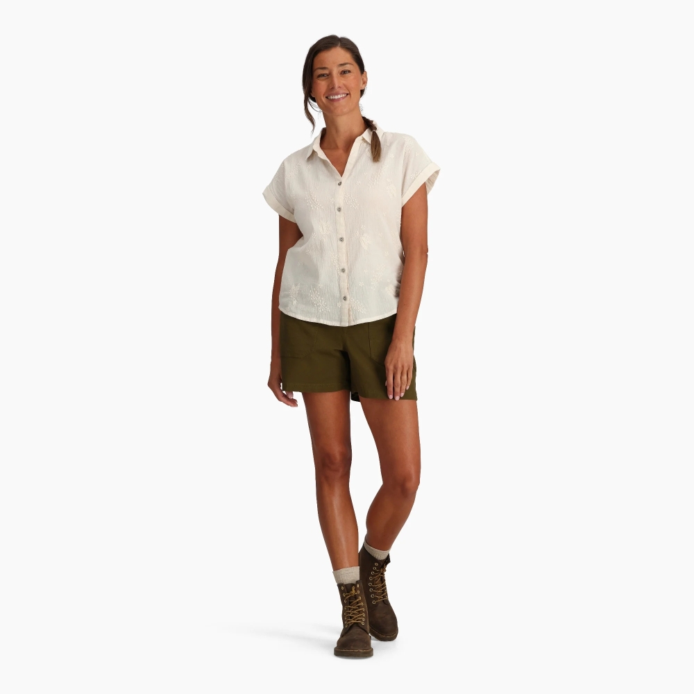 Royal Robbins Featherweight Tee Women's Mahogany Marigold Pt Y611013-615 shirts en tops online bestellen bij Kathmandu Outdoor & Travel