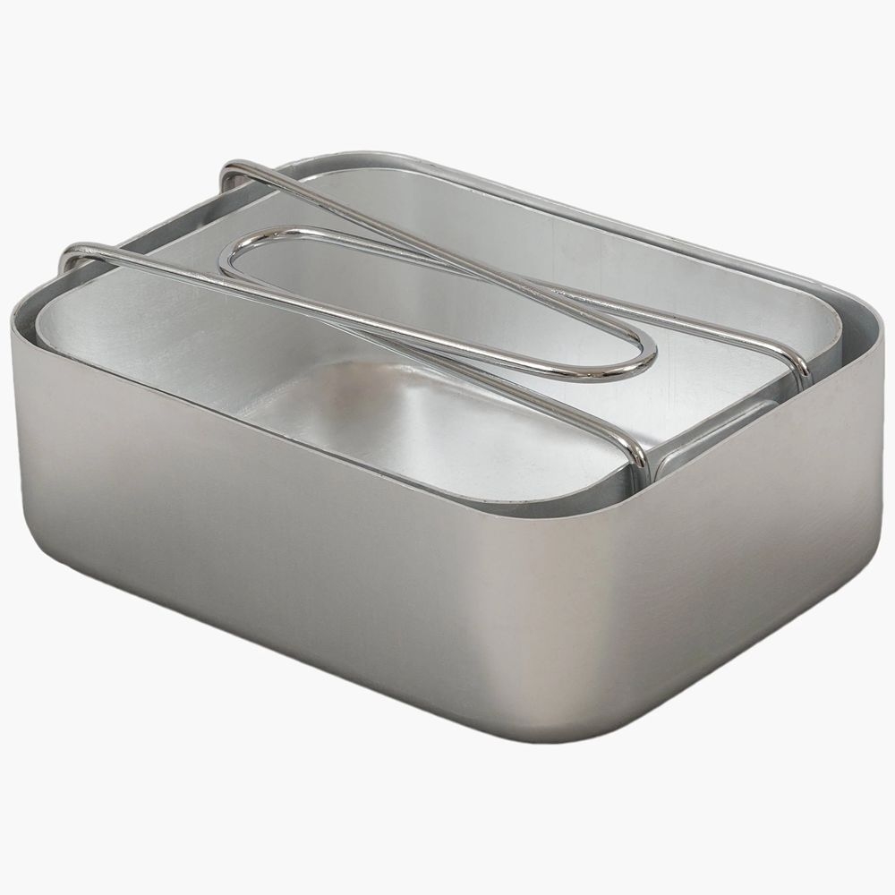 Highlander Highlander Mess Tins (set) CS016 koken Highlander Mess Tins (set) Zilver CS016 koken online bestellen bij Kathmandu Outdoor & Travel