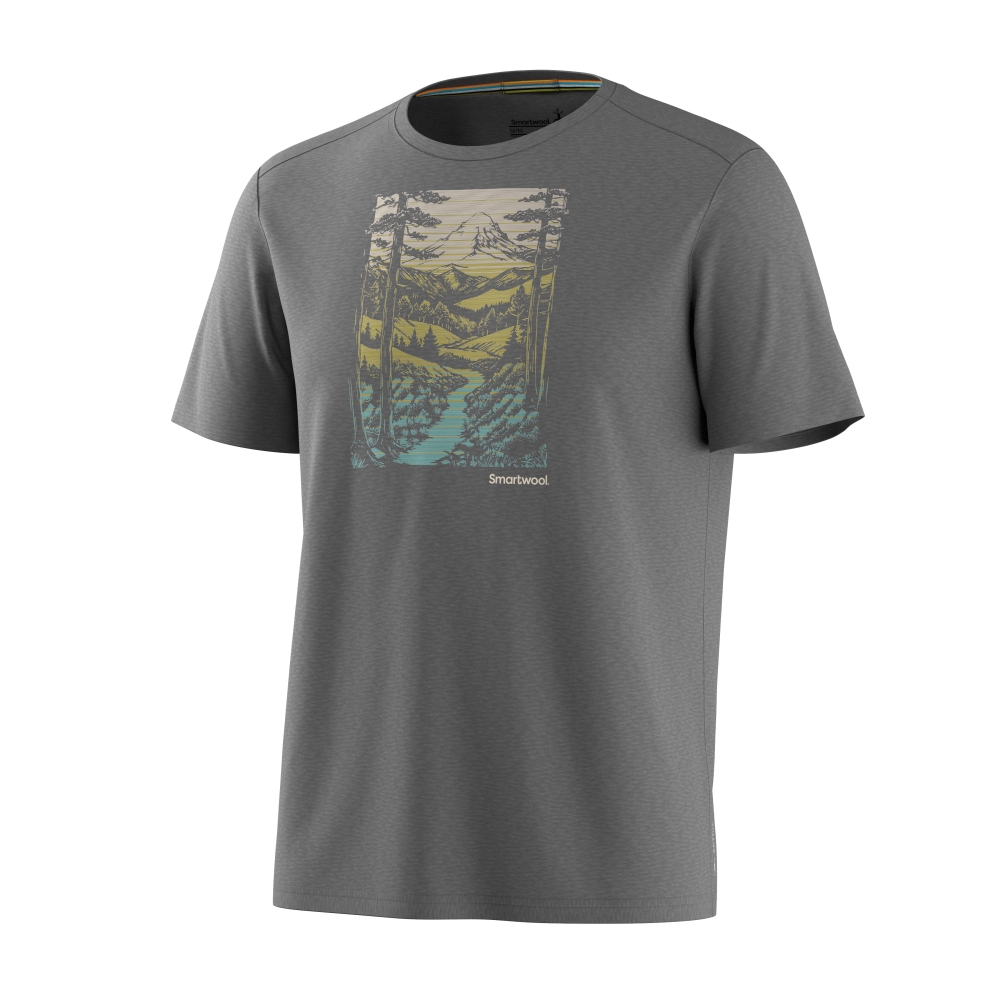 Smartwool Winding Trail Active Short Sleeve Active Light Gray Heather SW003064-5451 shirts en tops online bestellen bij Kathmandu Outdoor & Travel