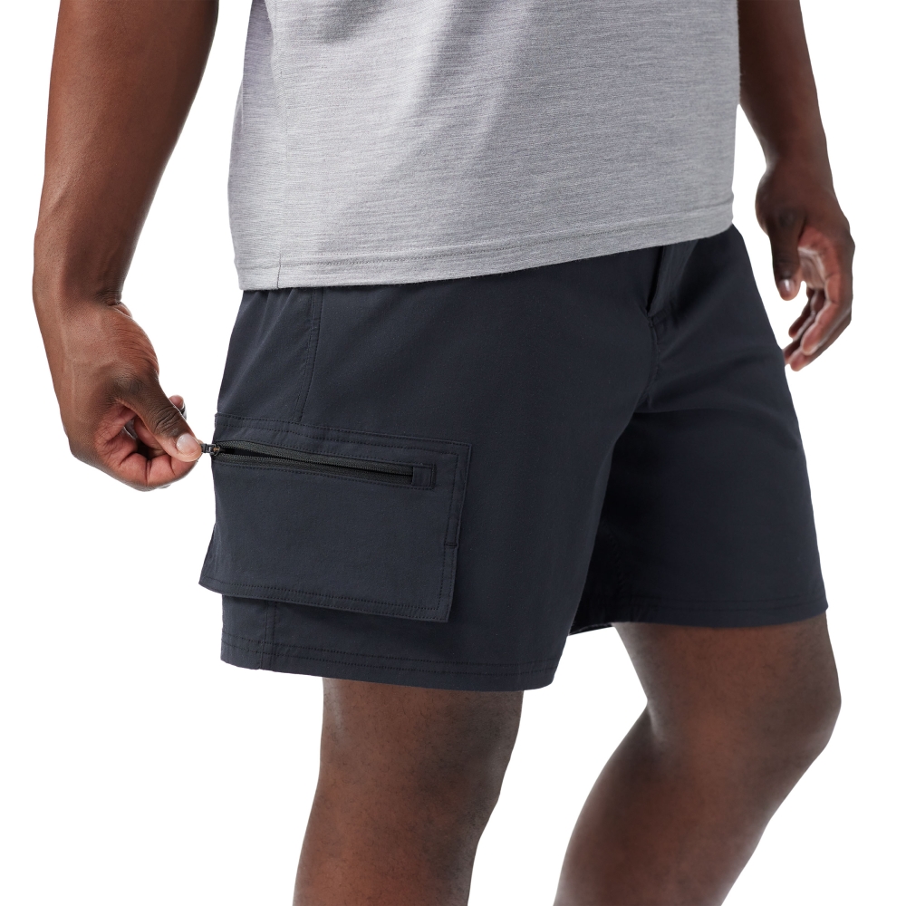 Smartwool Merino 7 Cargo Hike Short Active Black SW002730-0011 broeken online bestellen bij Kathmandu Outdoor & Travel