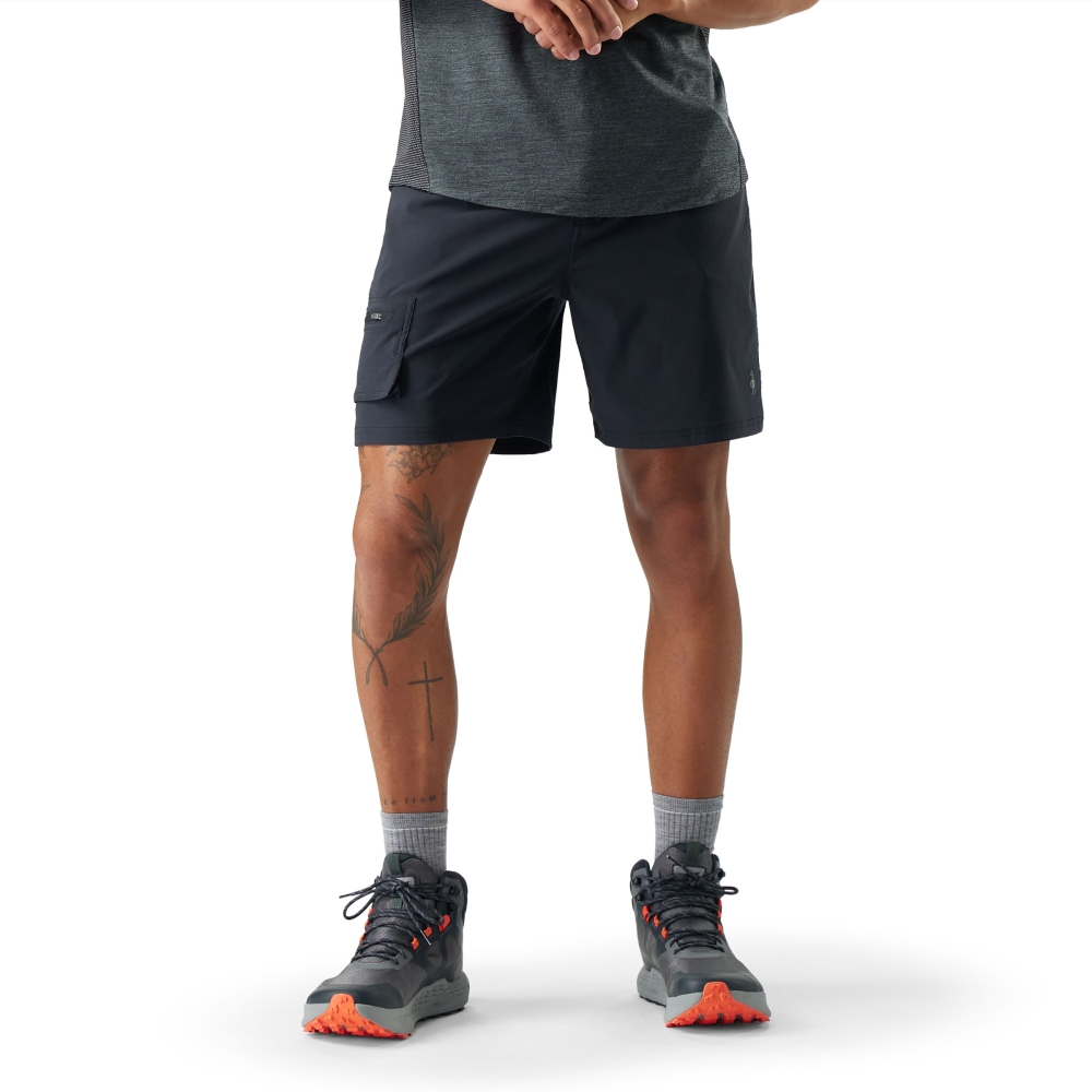 Smartwool Merino 7 Cargo Hike Short Active Black SW002730-0011 broeken online bestellen bij Kathmandu Outdoor & Travel