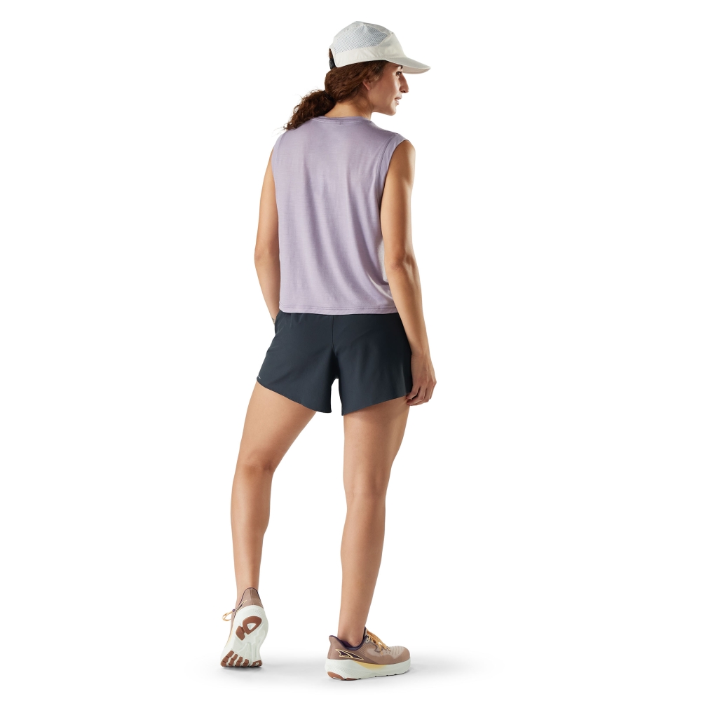 Smartwool Active Ultralite Crop Tank Active Women's Purple Storm SW003075-Q691 shirts en tops online bestellen bij Kathmandu Outdoor & Travel