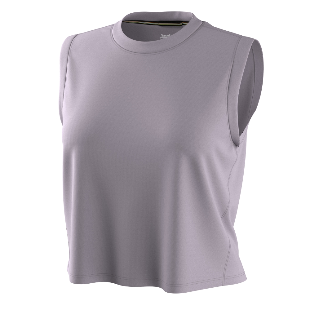 Smartwool Active Ultralite Crop Tank Active Women's Purple Storm SW003075-Q691 shirts en tops online bestellen bij Kathmandu Outdoor & Travel