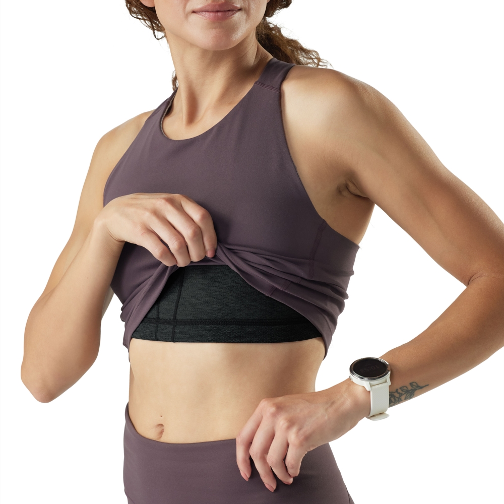 Smartwool Active Crop Bra Everyday Women's Mink SW002765-P841 onderkleding/thermokleding online bestellen bij Kathmandu Outdoor & Travel
