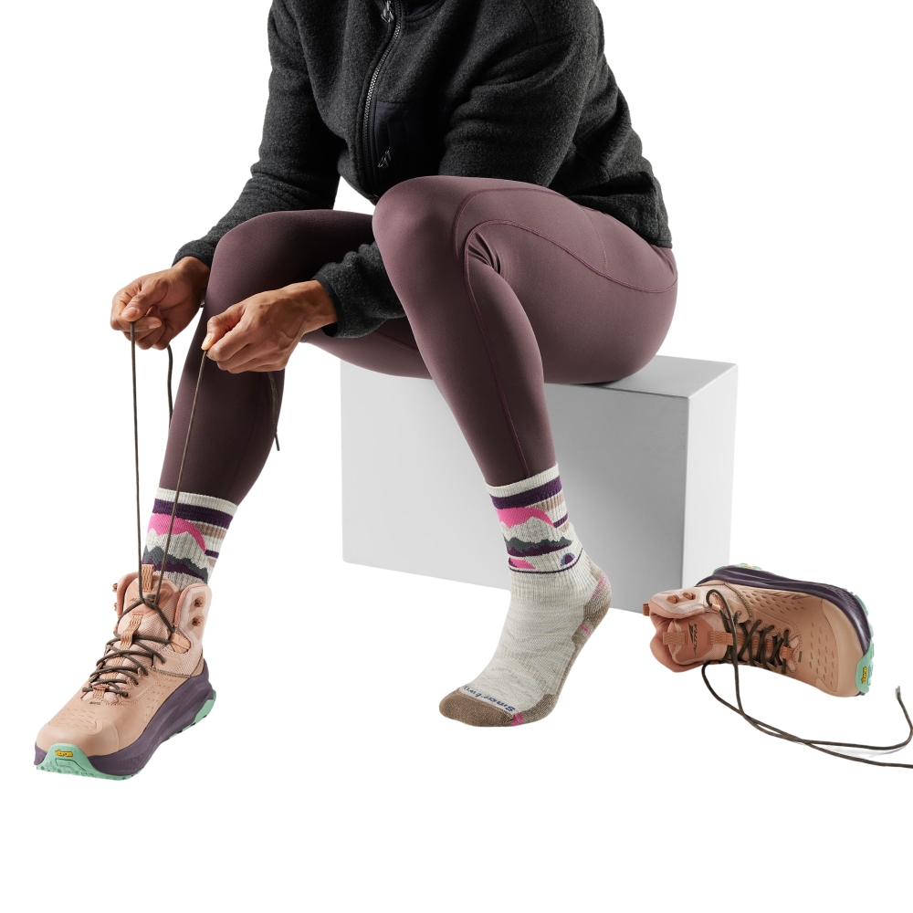 Smartwool Hike Light Cushion Mountain Moon Hike Women's Ash SW002272-0691 sokken online bestellen bij Kathmandu Outdoor & Travel