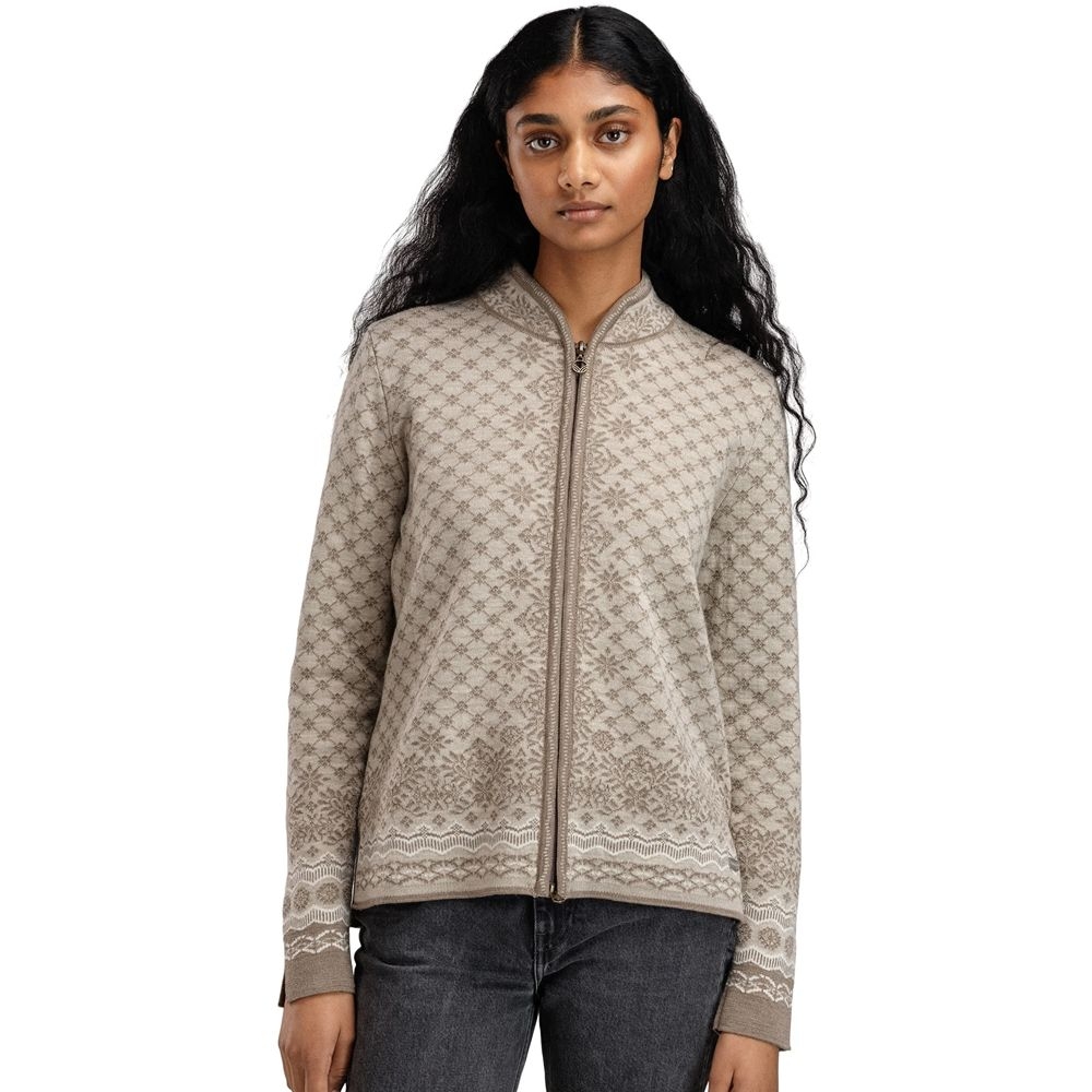 Dale Dale Solfrid Jacket Women's 83341-P00 fleeces en truien Dale Solfrid Jacket Women's Mountainstone Sand Offwhite 83341-P00 fleeces en truien online bestellen bij Kathmandu Outdoor & Travel