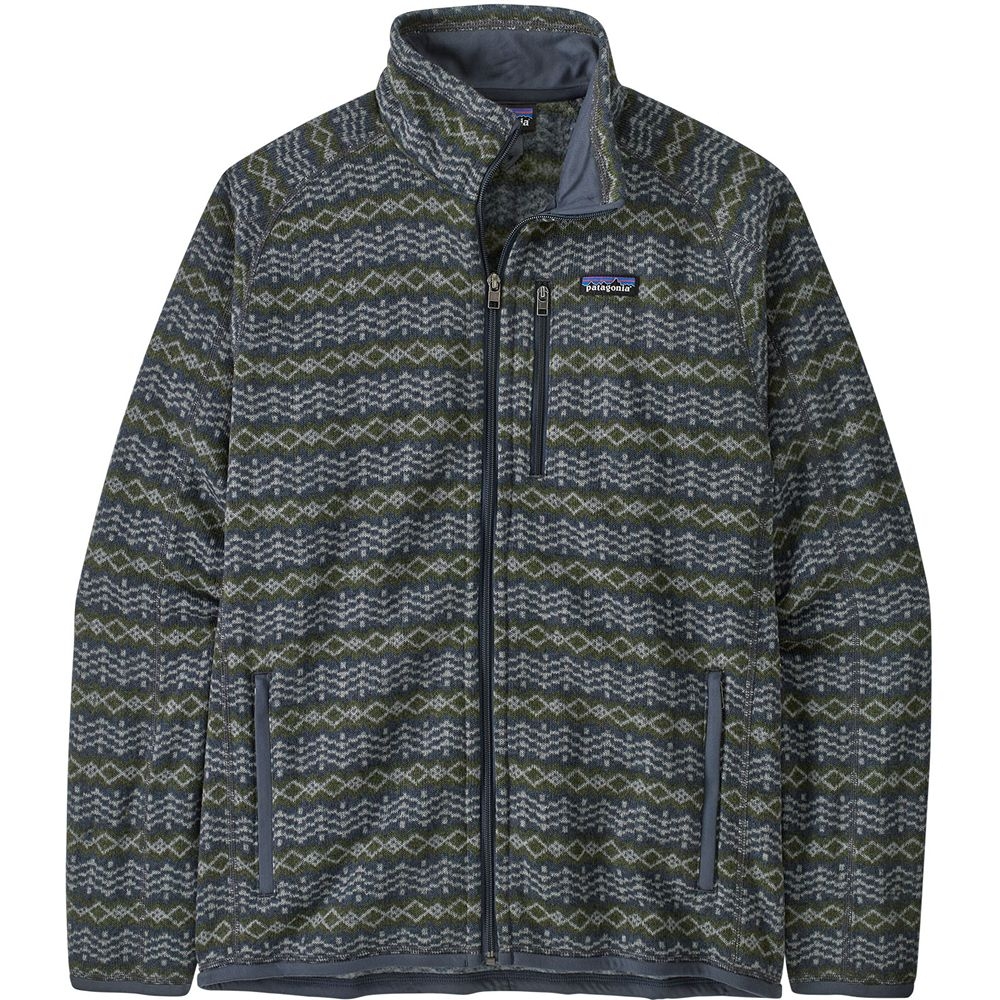 Patagonia Better Sweater Jkt Woven Together: Smolder Blue 25528-WNSM fleeces en truien online bestellen bij Kathmandu Outdoor & Travel