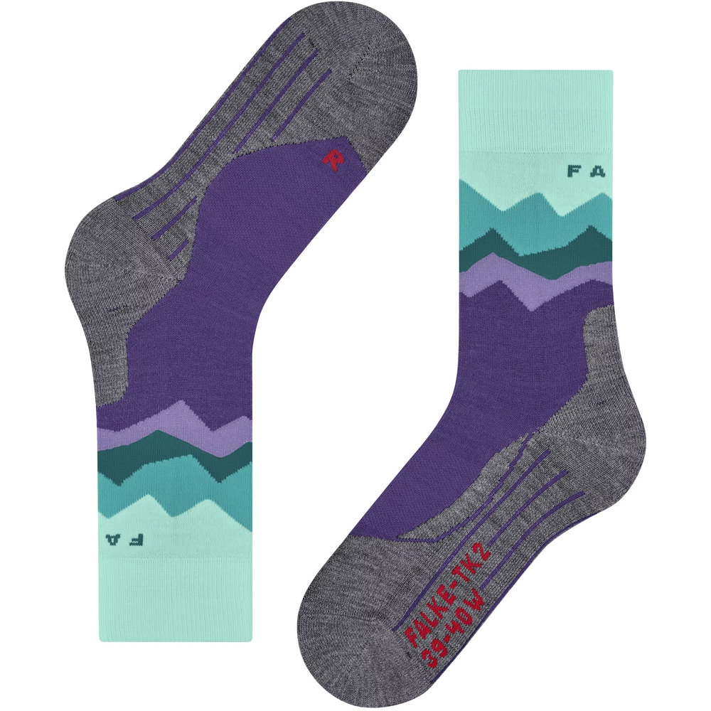 Falke TK2 Explore Women's amethyst 16194-8683 sokken online bestellen bij Kathmandu Outdoor & Travel