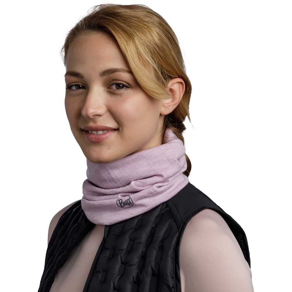 Buff Merino Midweight Melange Lilac Sand 113022640-640 kleding accessoires online bestellen bij Kathmandu Outdoor & Travel